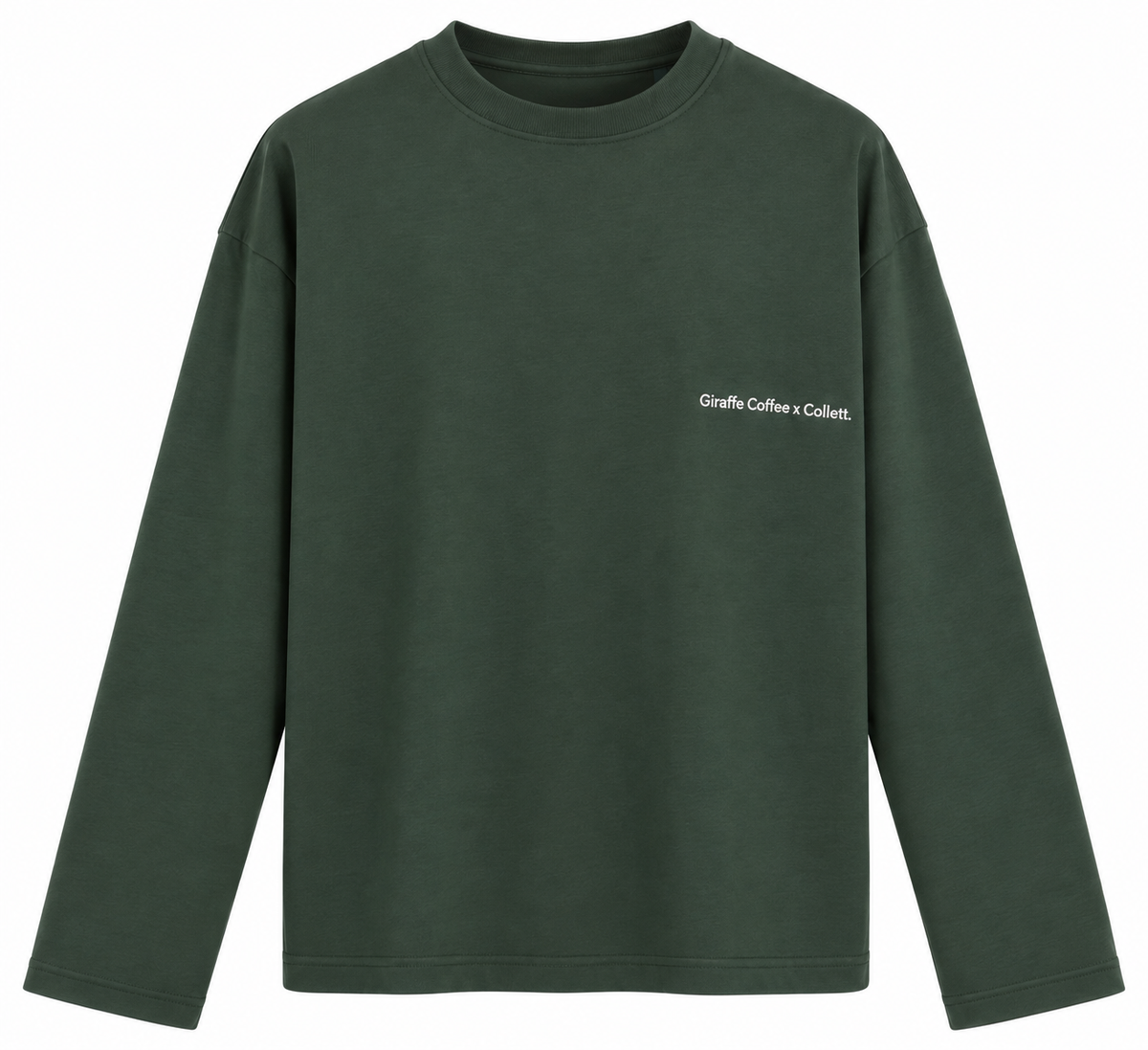 Longsleeve Collett x Giraffe Coffee Forest Green