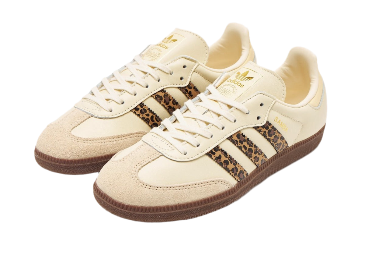 Adidas Samba OG Leopard Cream White