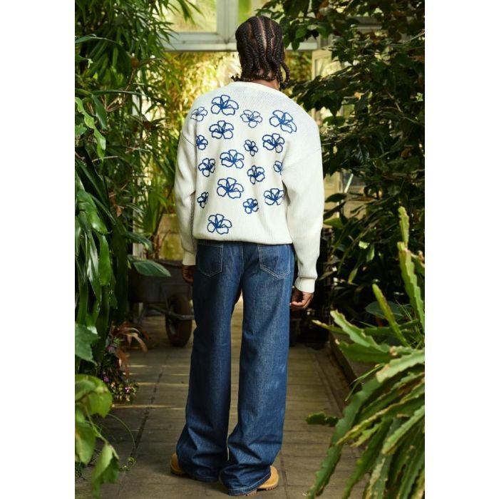 Arbor Antwerp Ribbed Flower Knit Beige