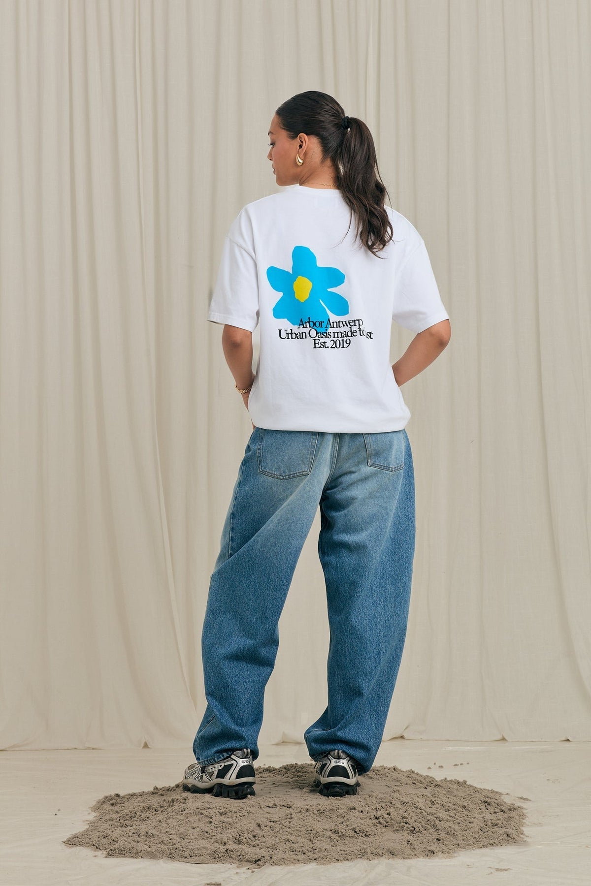 Arbor Antwerp Flower Oasis Blue T-shirt