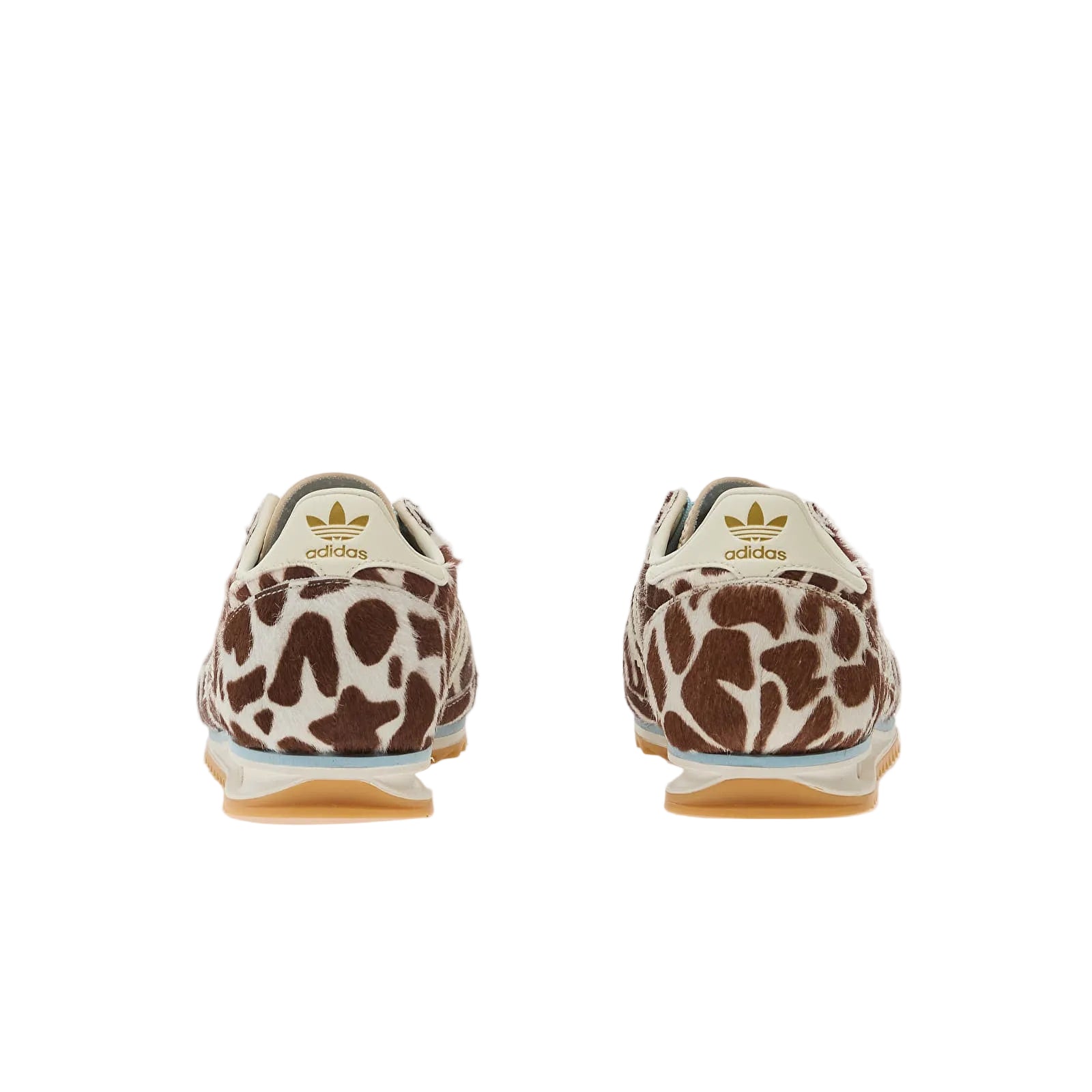 adidas SL 72 OG sneaker met giraffe print in wit en bruin