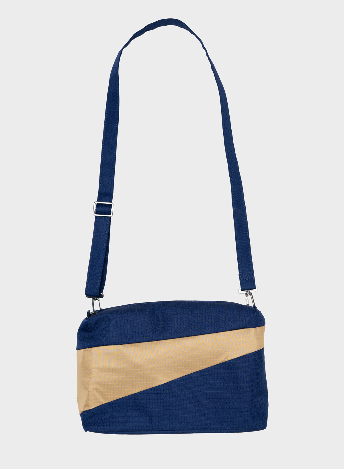 SUSAN BIJL The New Bum Bag Navy & Camel MEDIUM