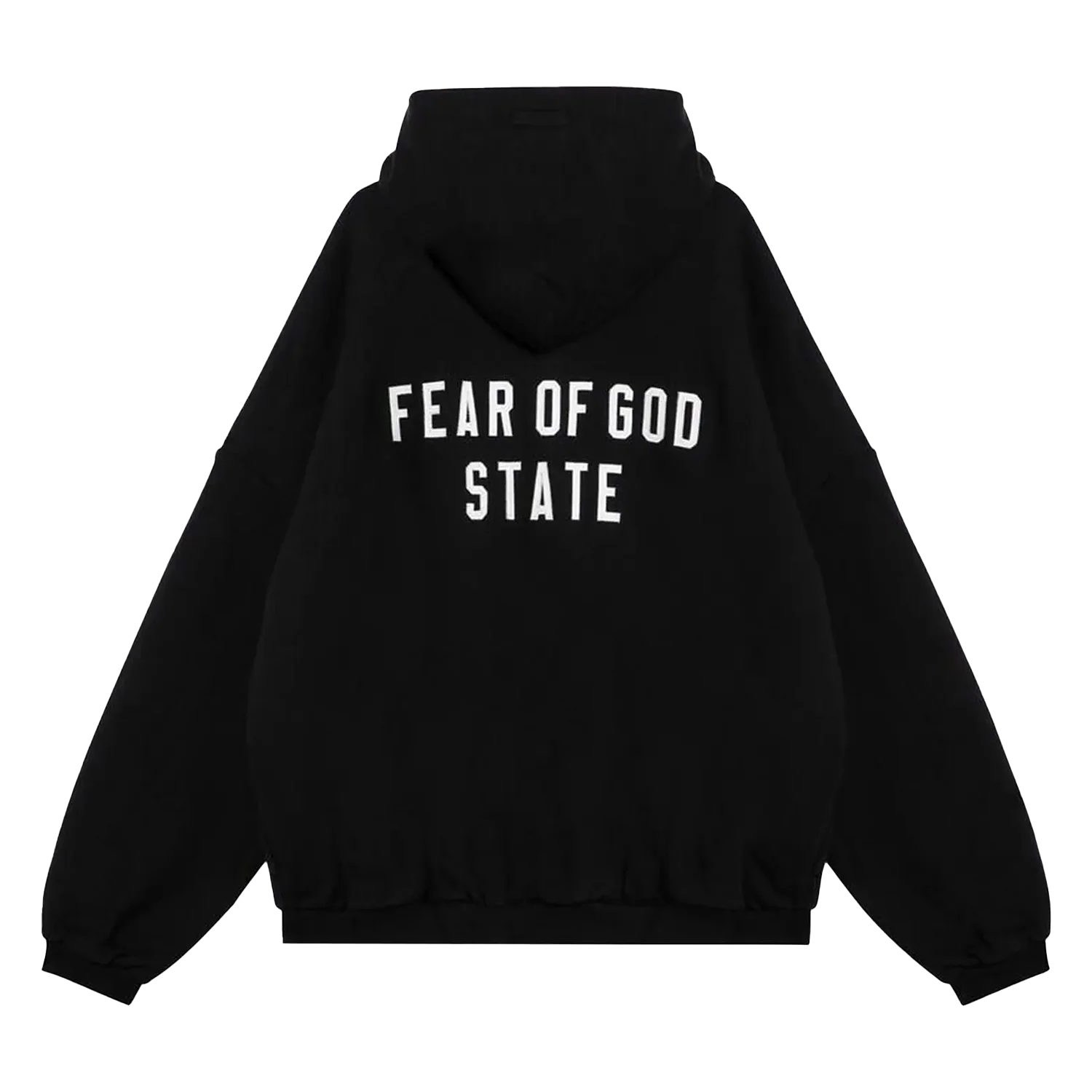Fear of God Essentials State Zip-Up Black White FW24