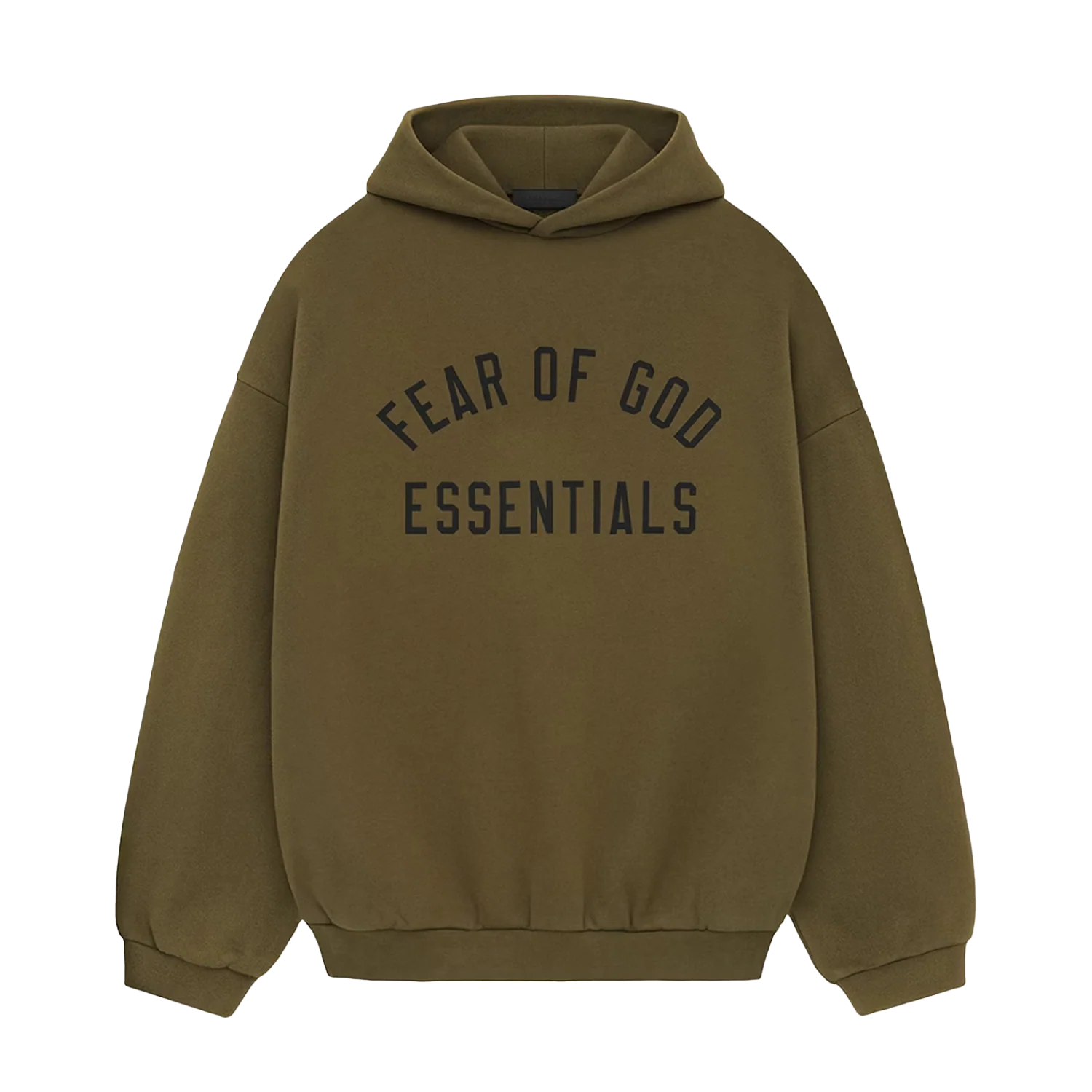 Fear of God Essentials Hoodie Olive FW24