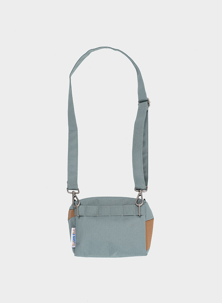 SUSAN BIJL The New Bum Bag Grey & Camel SMALL