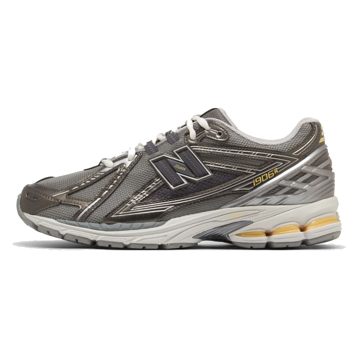 New Balance 1906R Slate Grey Black Metallic White Peach