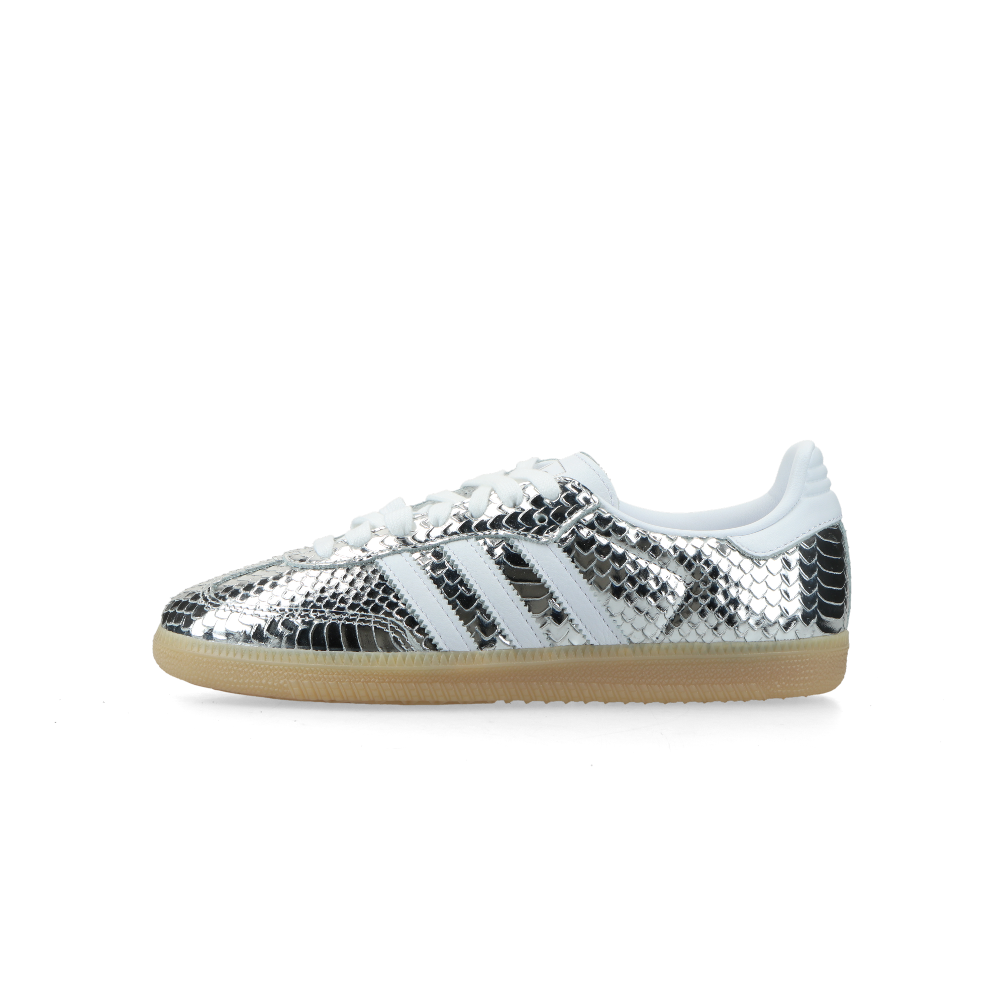 Adidas Samba Patent Snakeskin Silver Metallic