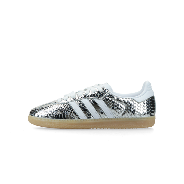 Adidas Samba Patent Snakeskin Silver Metallic