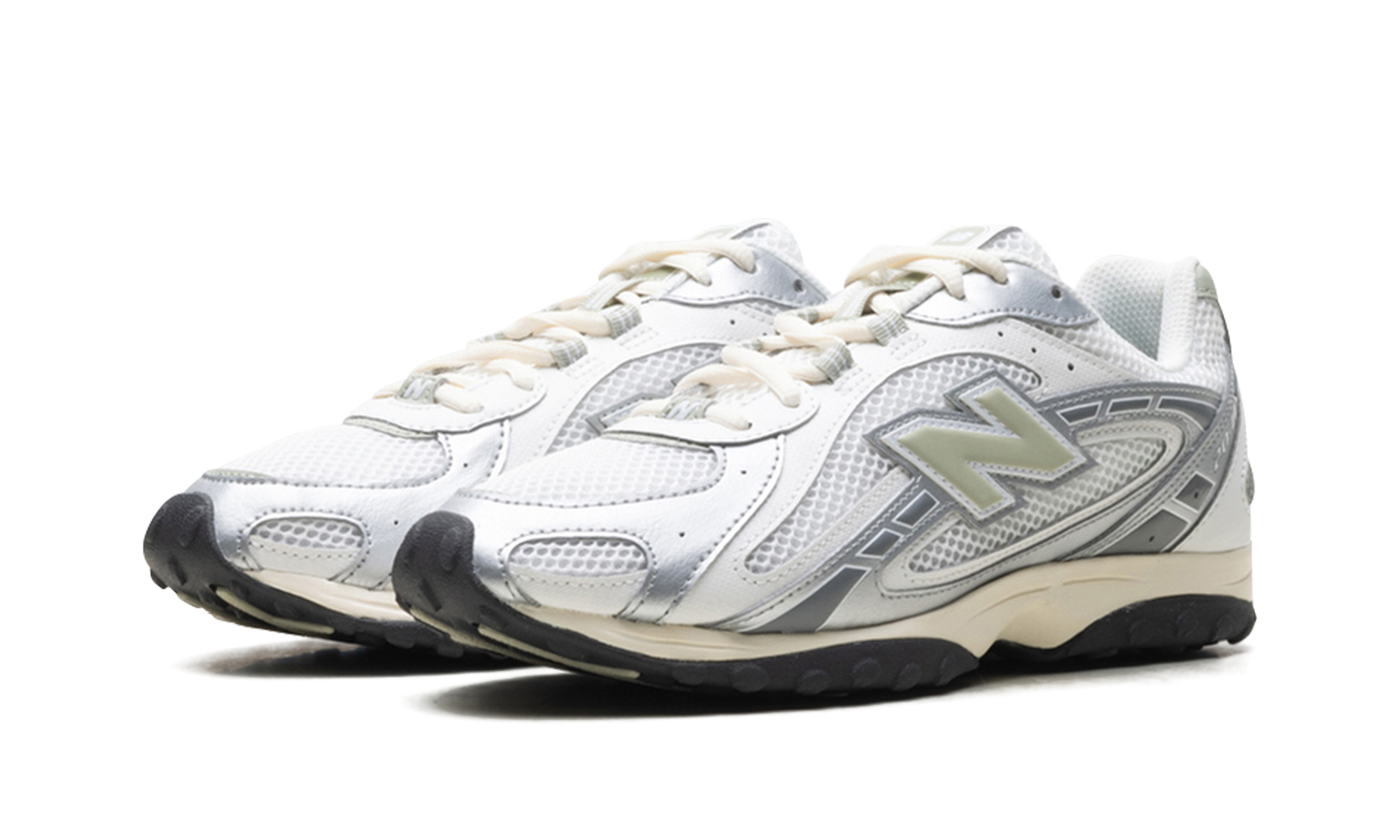 New Balance 204L Silver Metallic Sage Green