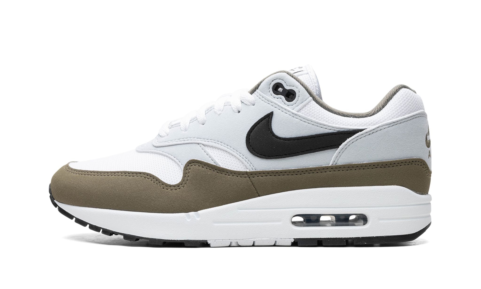 Nike Air Max 1 White Black Medium Olive