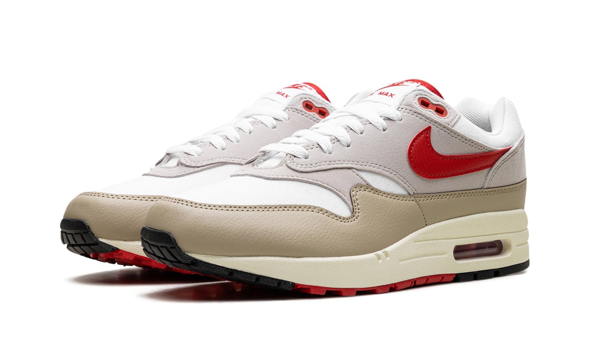 Nike Air Max 1 White/University Red-Cream