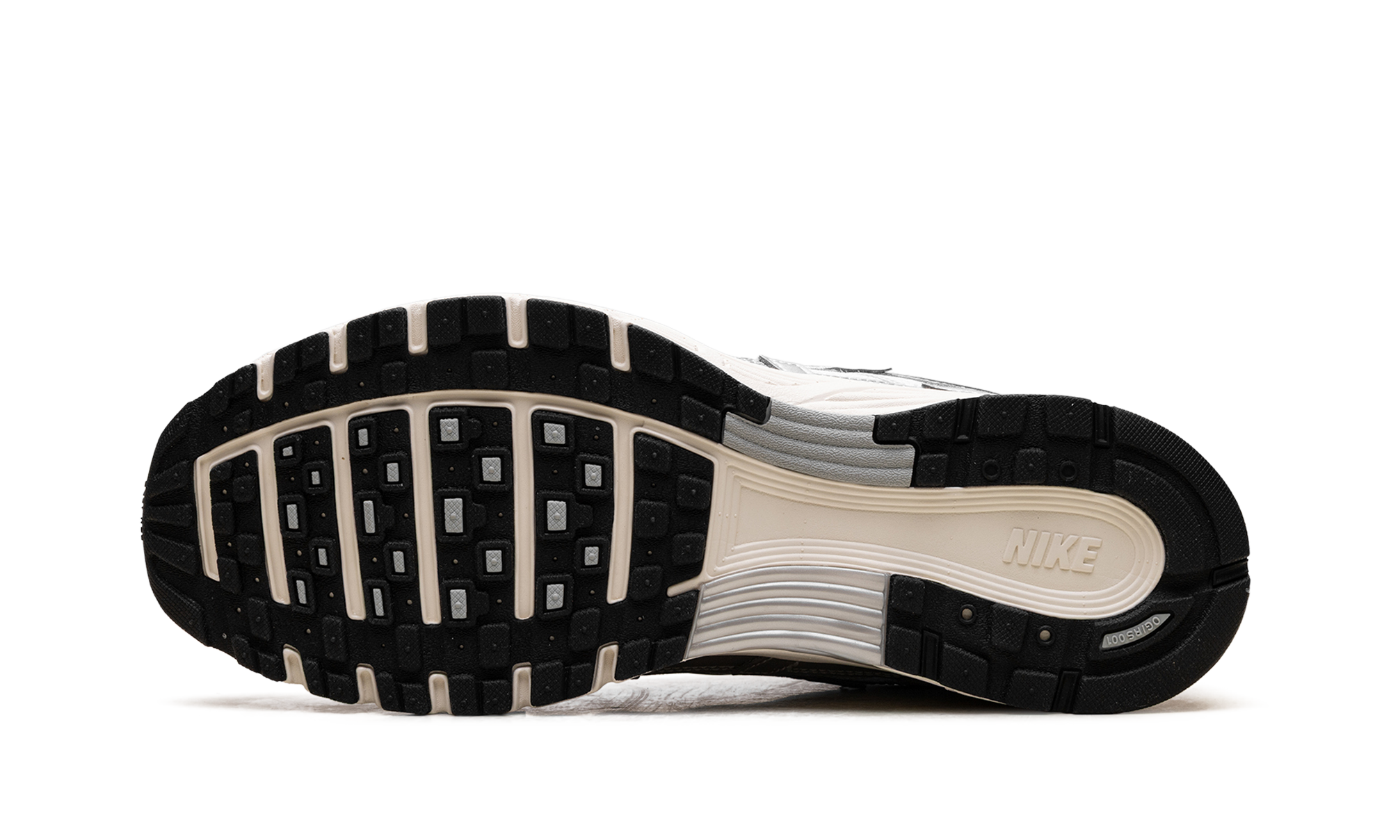 Nike P-6000 White Metallic Silver Flat Silver Black