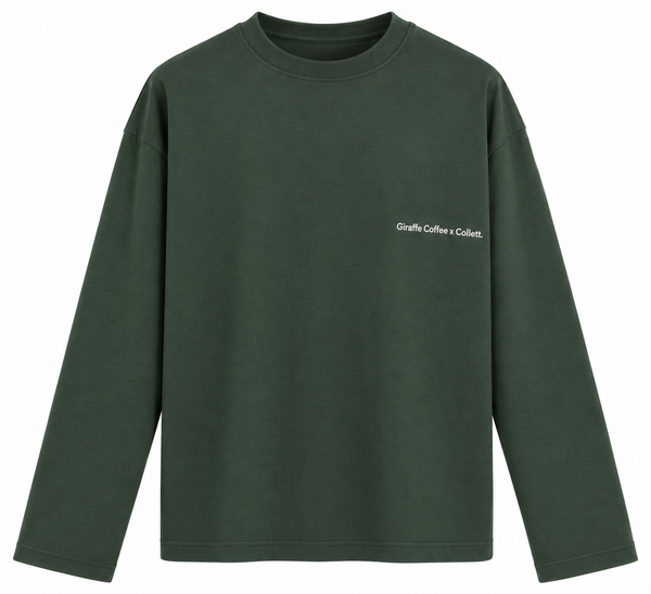 Longsleeve Collett x Giraffe Coffee Forest Green