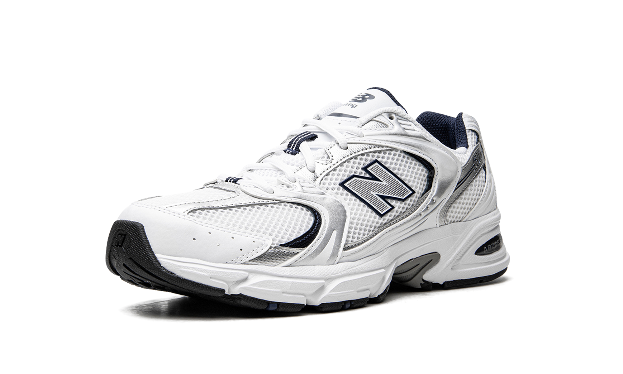 New Balance 9530 White Silver Navy