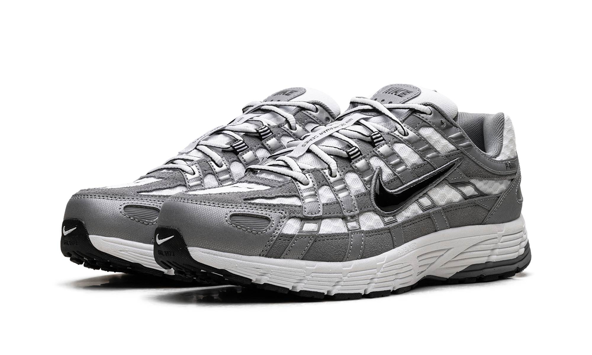 Nike P-6000 White Metallic Cool Grey Black
