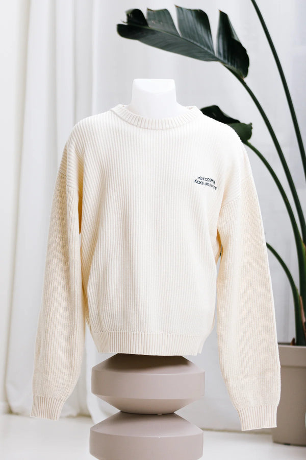 Kicks & Coffee X Aveccopain Knitted Sweater Pearl