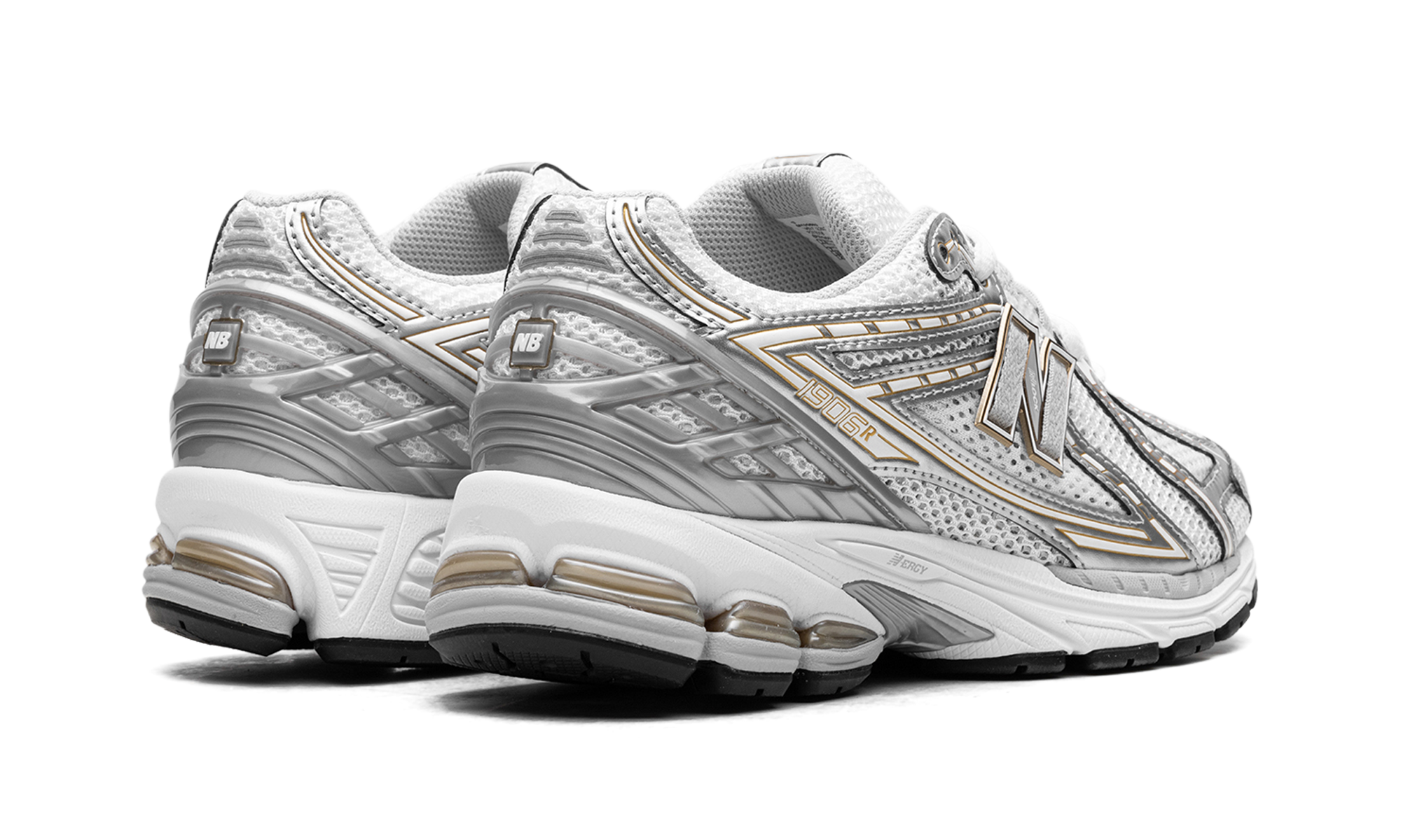New Balance 1906 White Rain Cloud Silver Metallic