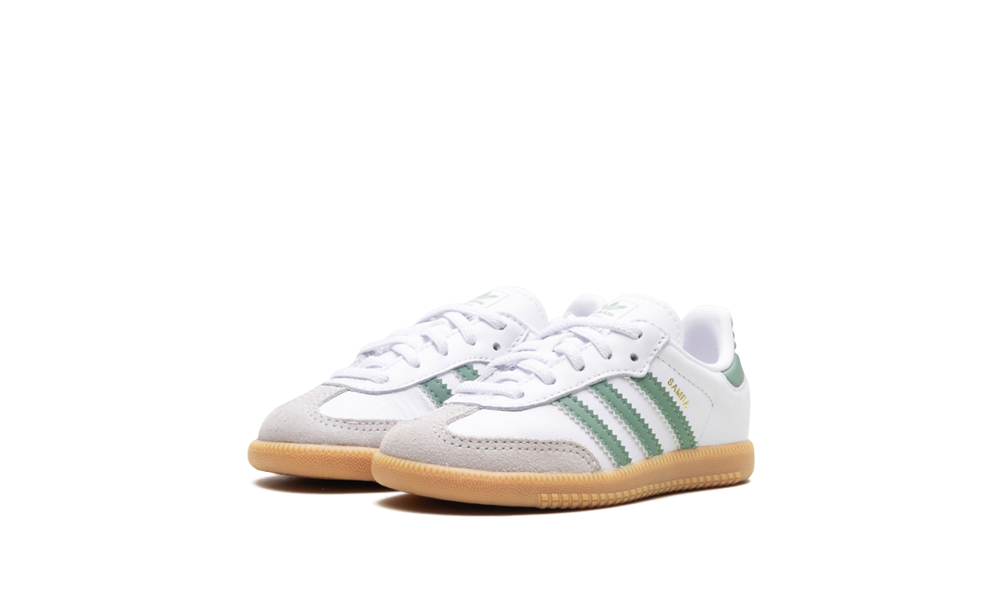 Adidas Samba OG Junior Cloud White Silver Green