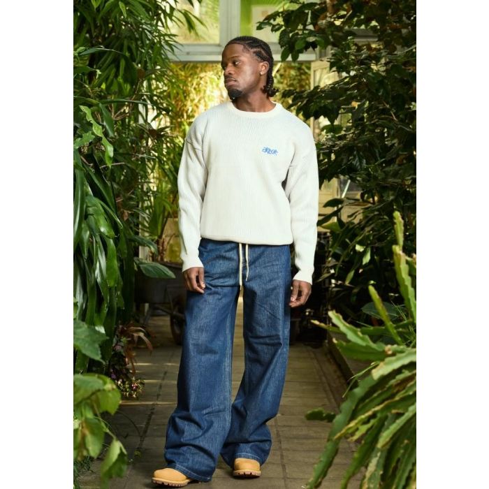 Arbor Antwerp Ribbed Flower Knit Beige