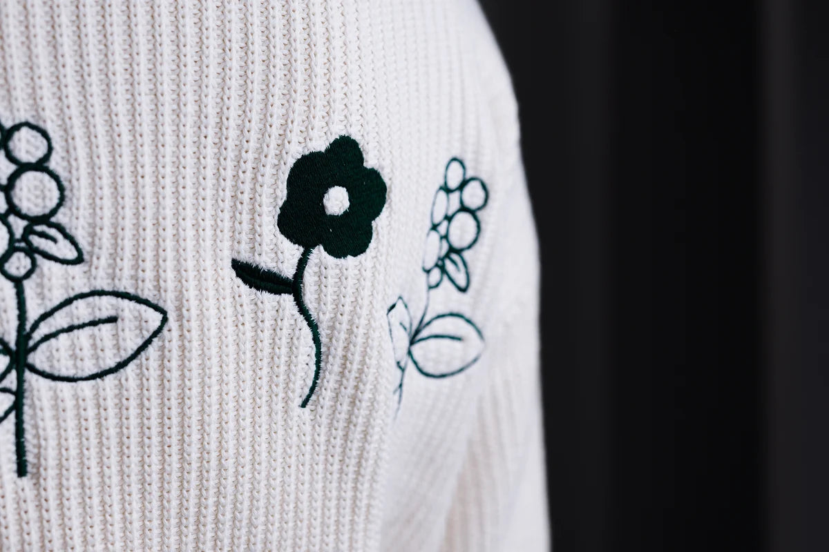 Kicks & Coffee X Aveccopain Knitted Sweater Pearl
