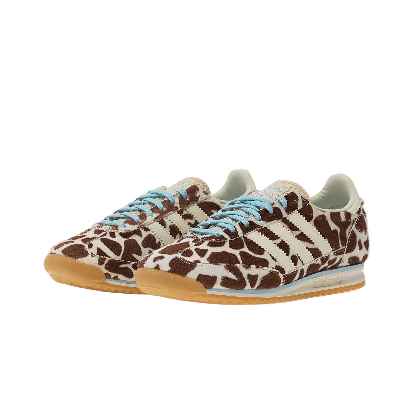 adidas SL 72 OG sneaker met giraffe print in wit en bruin