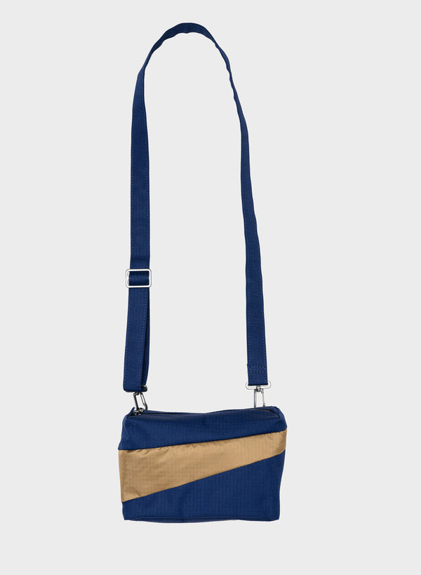 SUSAN BIJL The New Bum Bag Navy & Camel SMALL