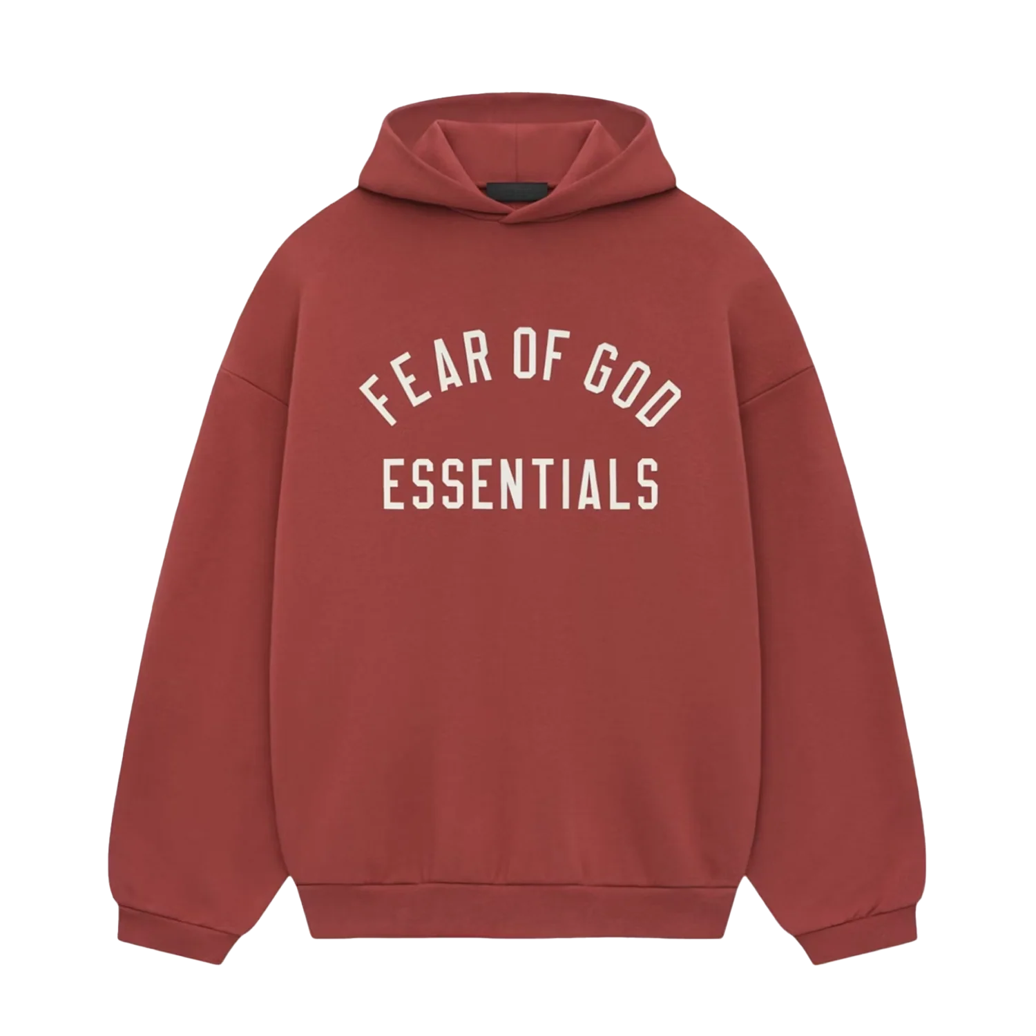 Fear of God Essentials Hoodie Crimson FW24