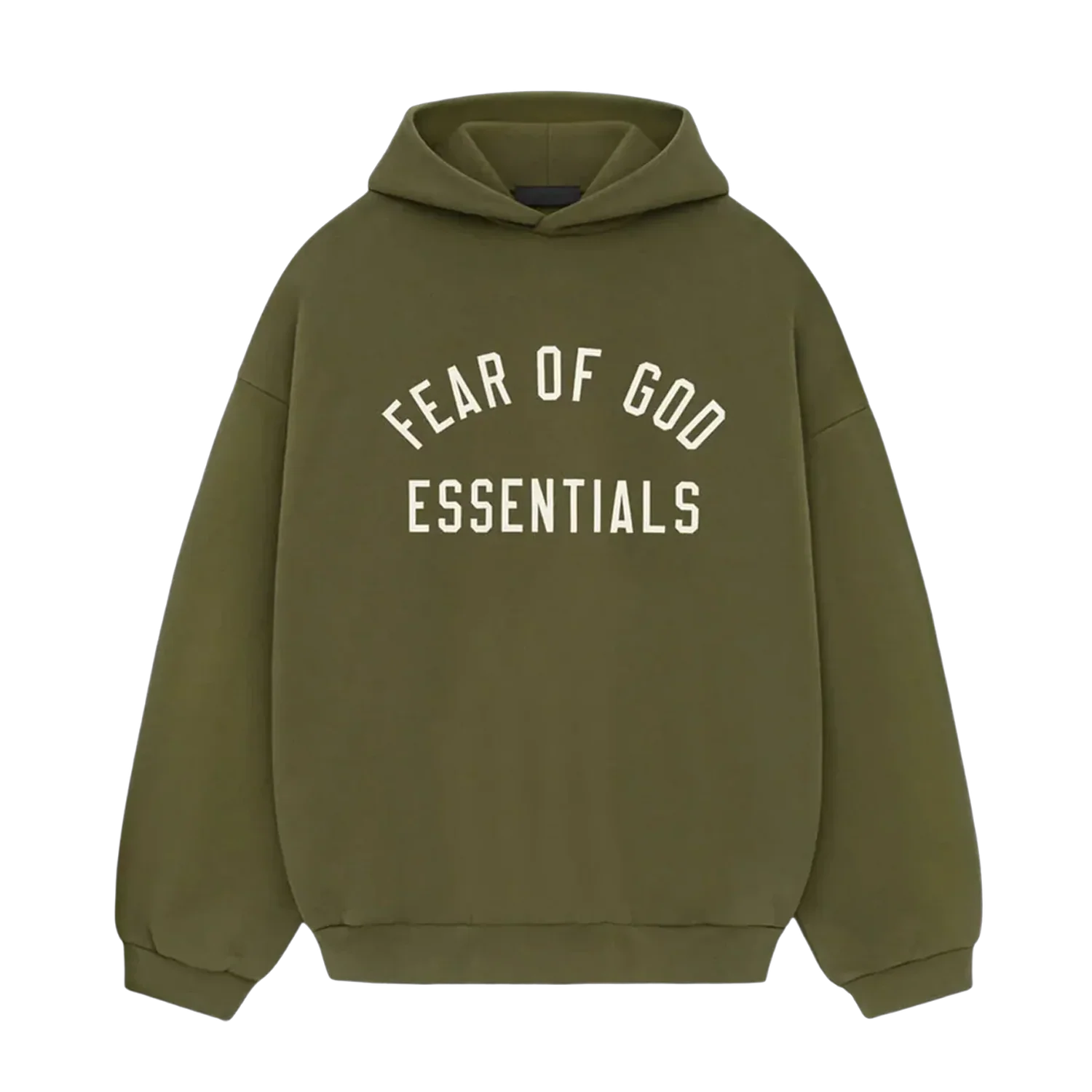 Fear of God Essentials Hoodie Fleece Military FW24