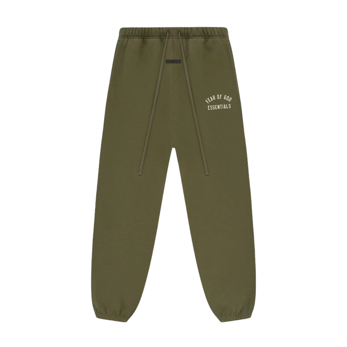 Fear of God Essentials Sweatpants Fleece Military FW24