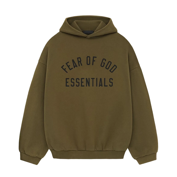 Fear of God Essentials Hoodie Olive FW24