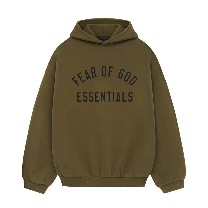 Fear of God Essentials Hoodie Olive FW24