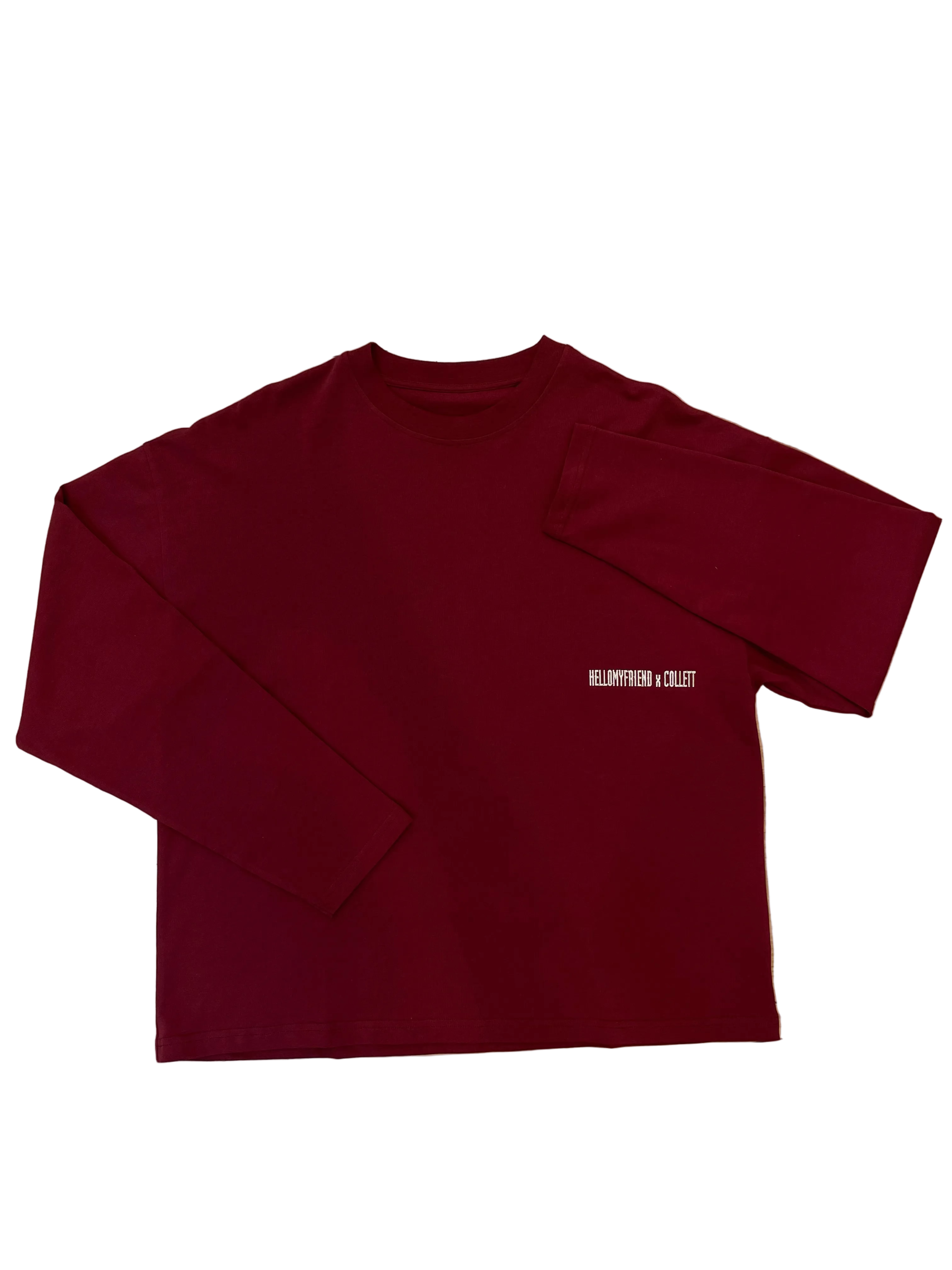 Longsleeve Collett x Hellomyfriend Bordeaux