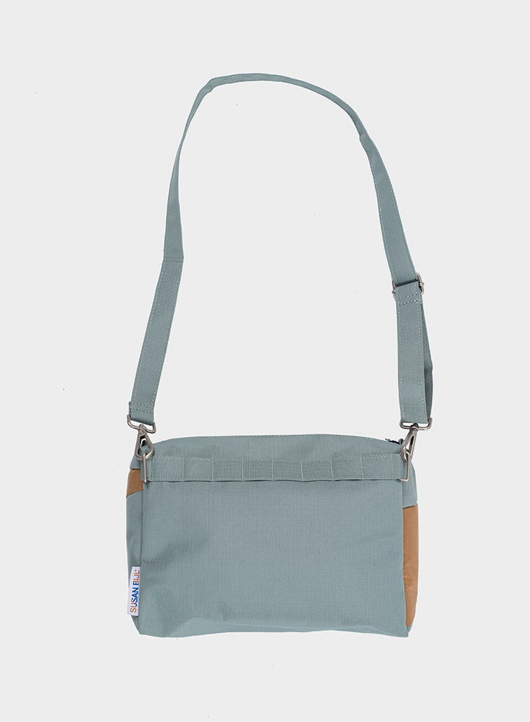 SUSAN BIJL The New Bum Bag Grey & Camel MEDIUM