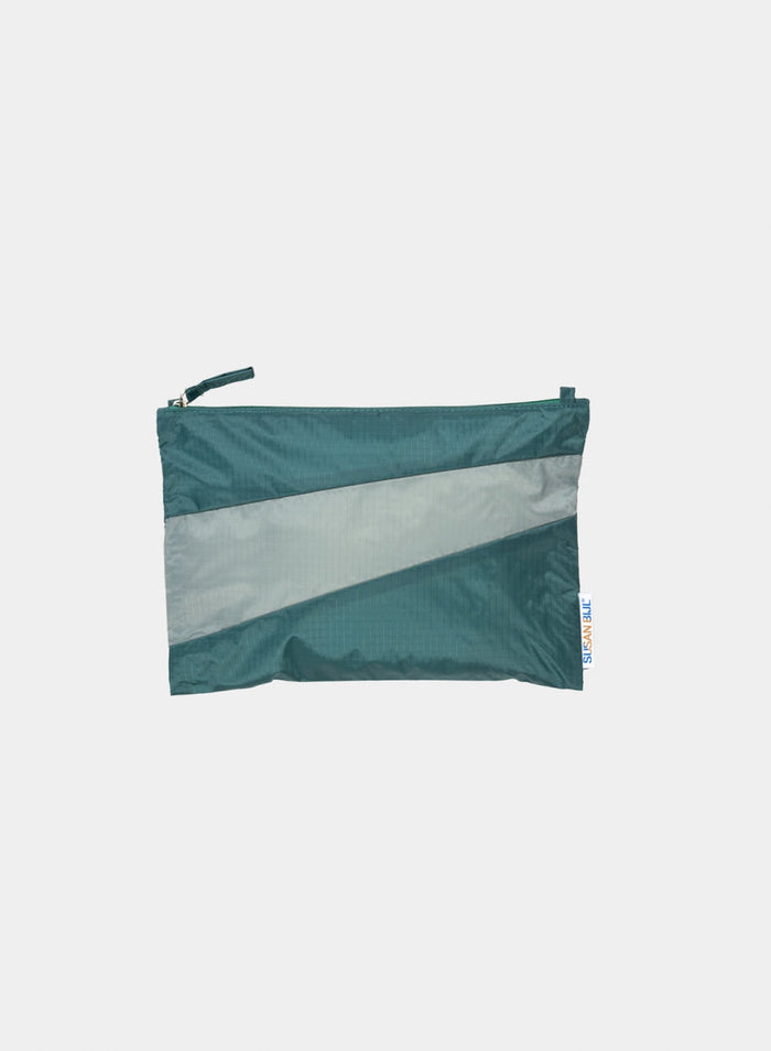 SUSAN BIJL The New Pouch Pine & Grey MEDIUM