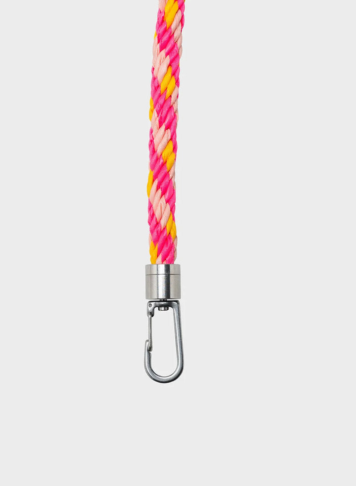 SUSAN BIJL The New Strap Kumihimo Tone & Fluo Pink & Sunflower SMALL