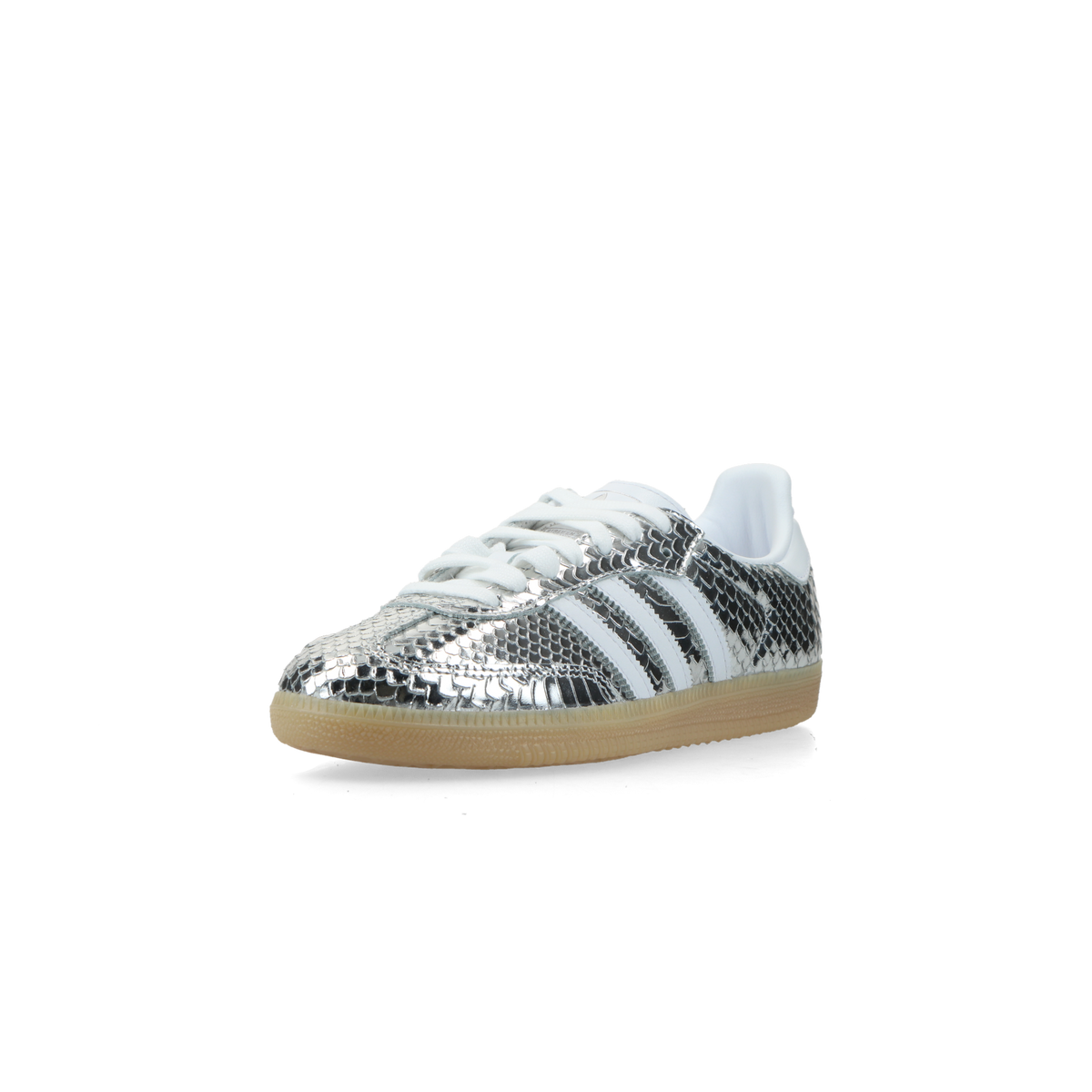Adidas Samba Patent Snakeskin Silver Metallic