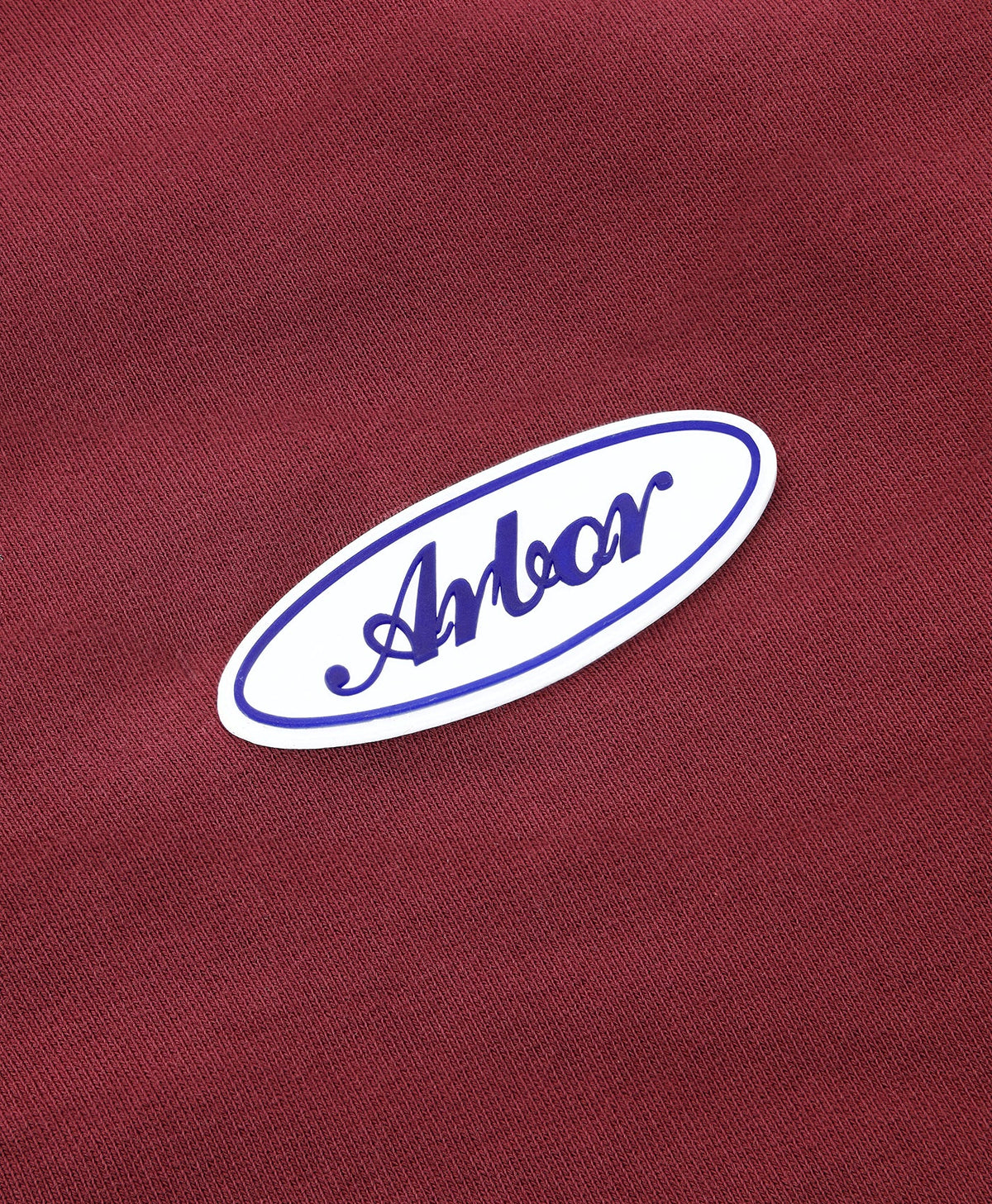 Arbor Antwerp Burgundy Patch Zip-Up Hoodie
