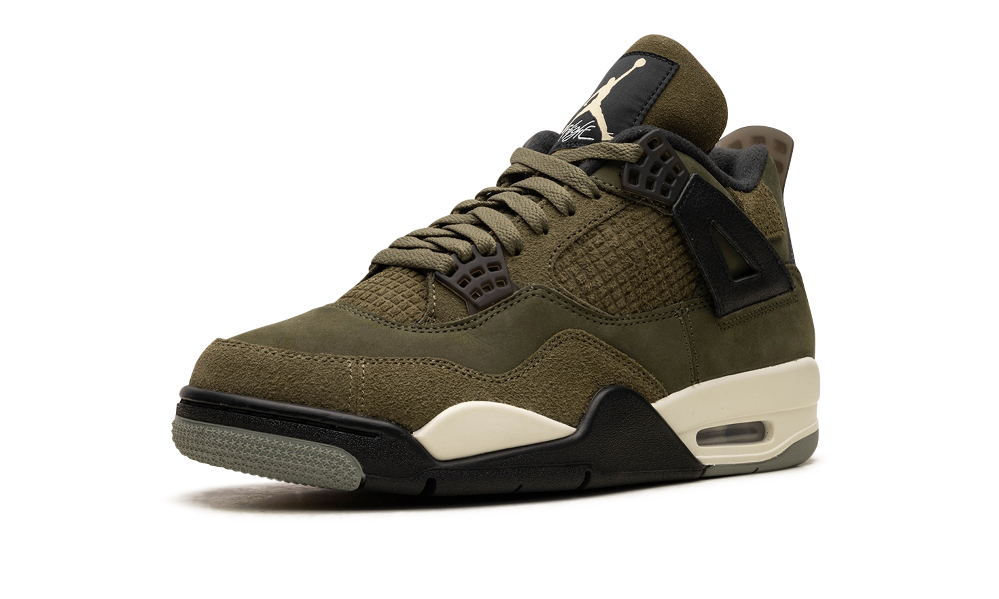 Nike Air Jordan 4 Retro Craft Medium Olive Kids