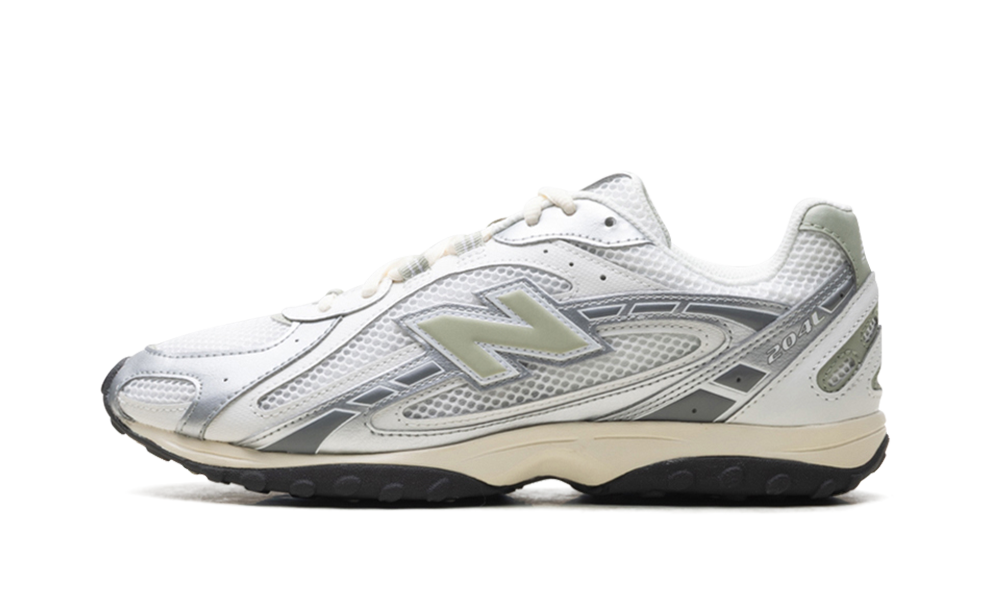 New Balance 204L Silver Metallic Sage Green