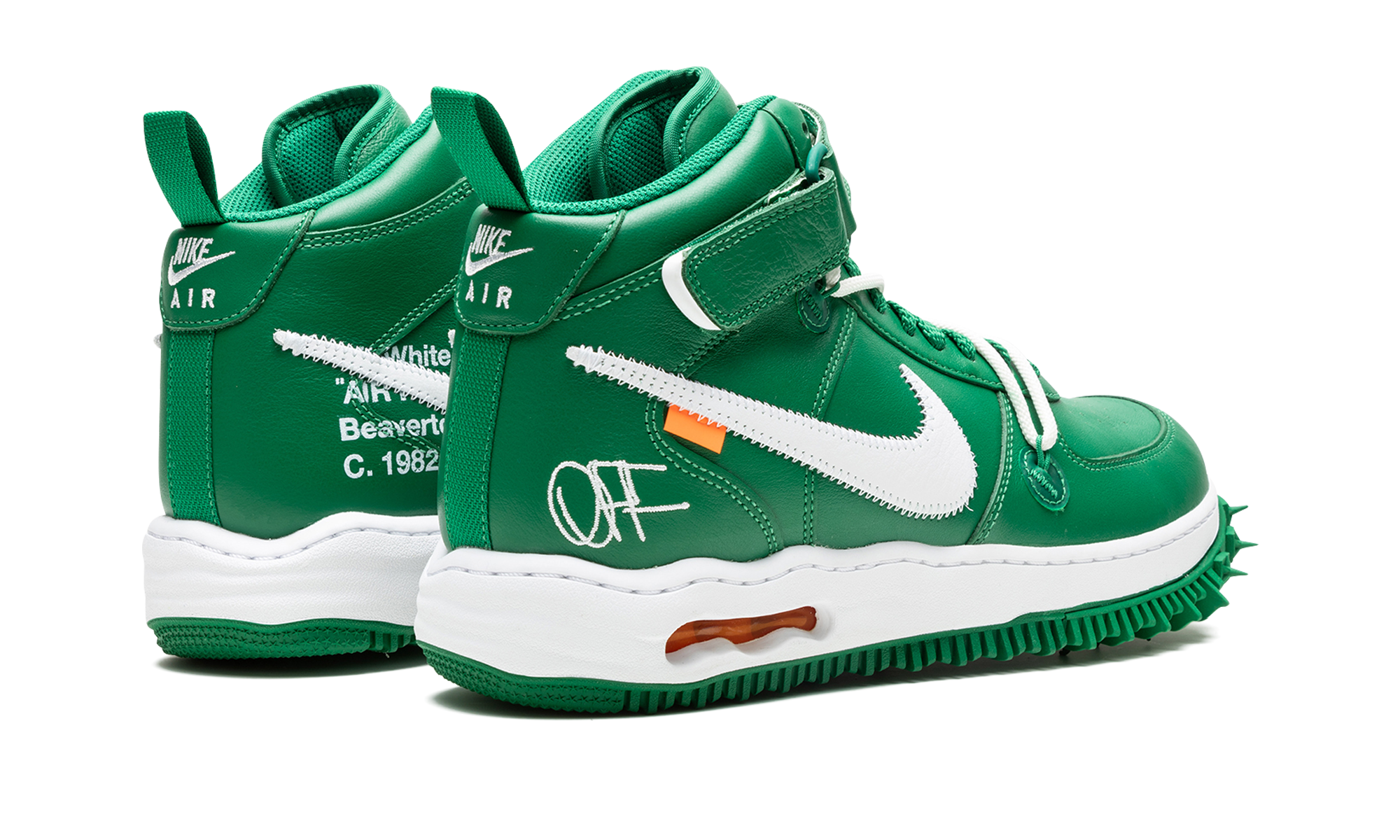 Nike Air Force 1 Mid Off-White Pine Green