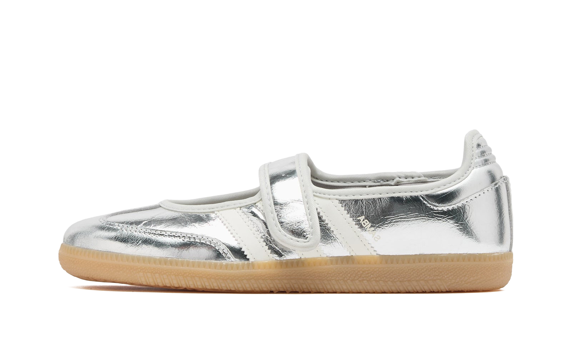 Adidas Samba Jane Silver Cracked Metallic Silver