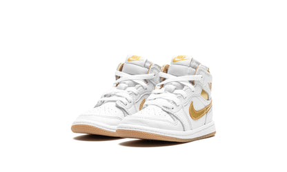 Nike Air Jordan 1 High White Metallic Gold Kids
