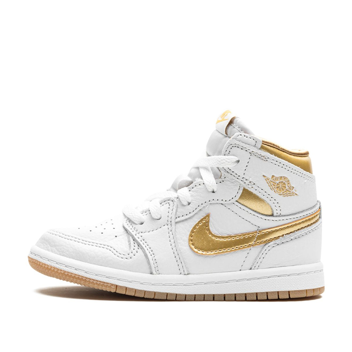 Nike Air Jordan High White Metallic Gold Kids EU