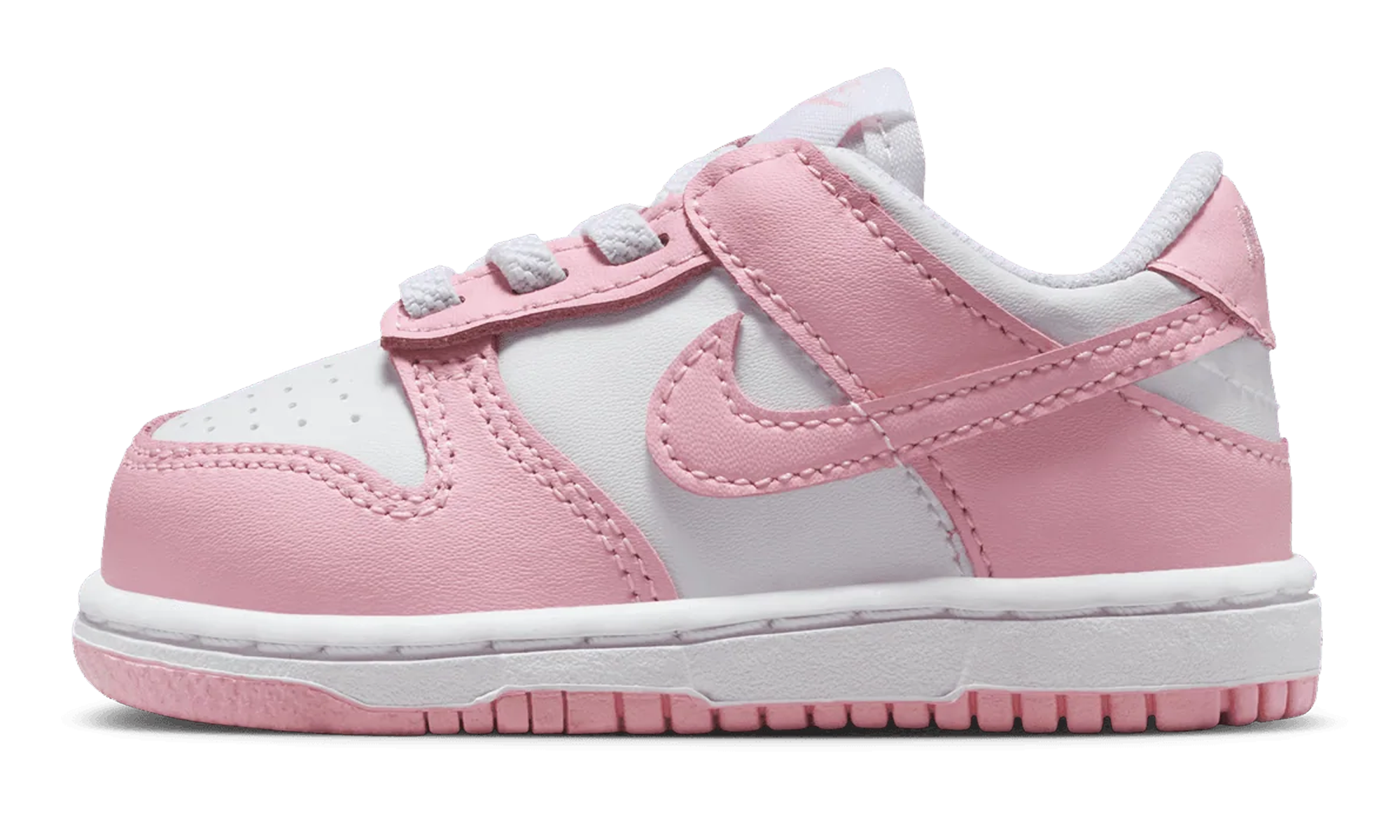 Nike Dunk Low White Medium Soft Pink Kids