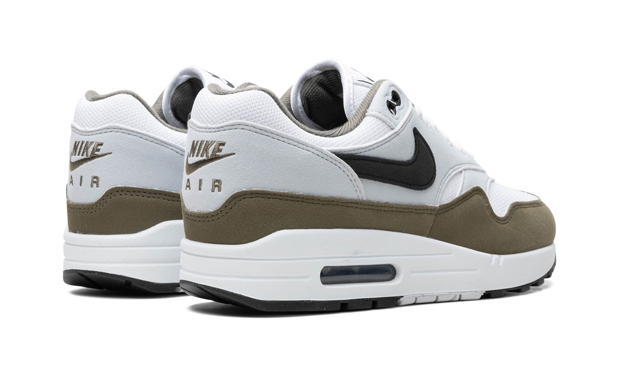Nike Air Max 1 White Black Medium Olive