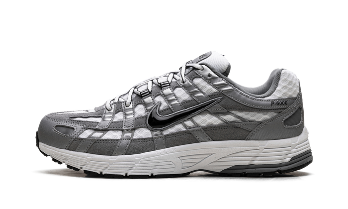 Nike P-6000 White Metallic Cool Grey Black